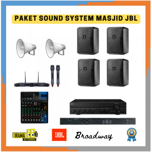 Paket Sound System Masjid Indoor Outdoor Speaker JBL - 50M2 A